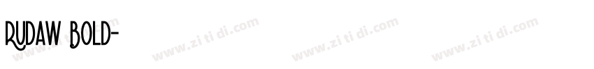 Rudaw Bold字体转换